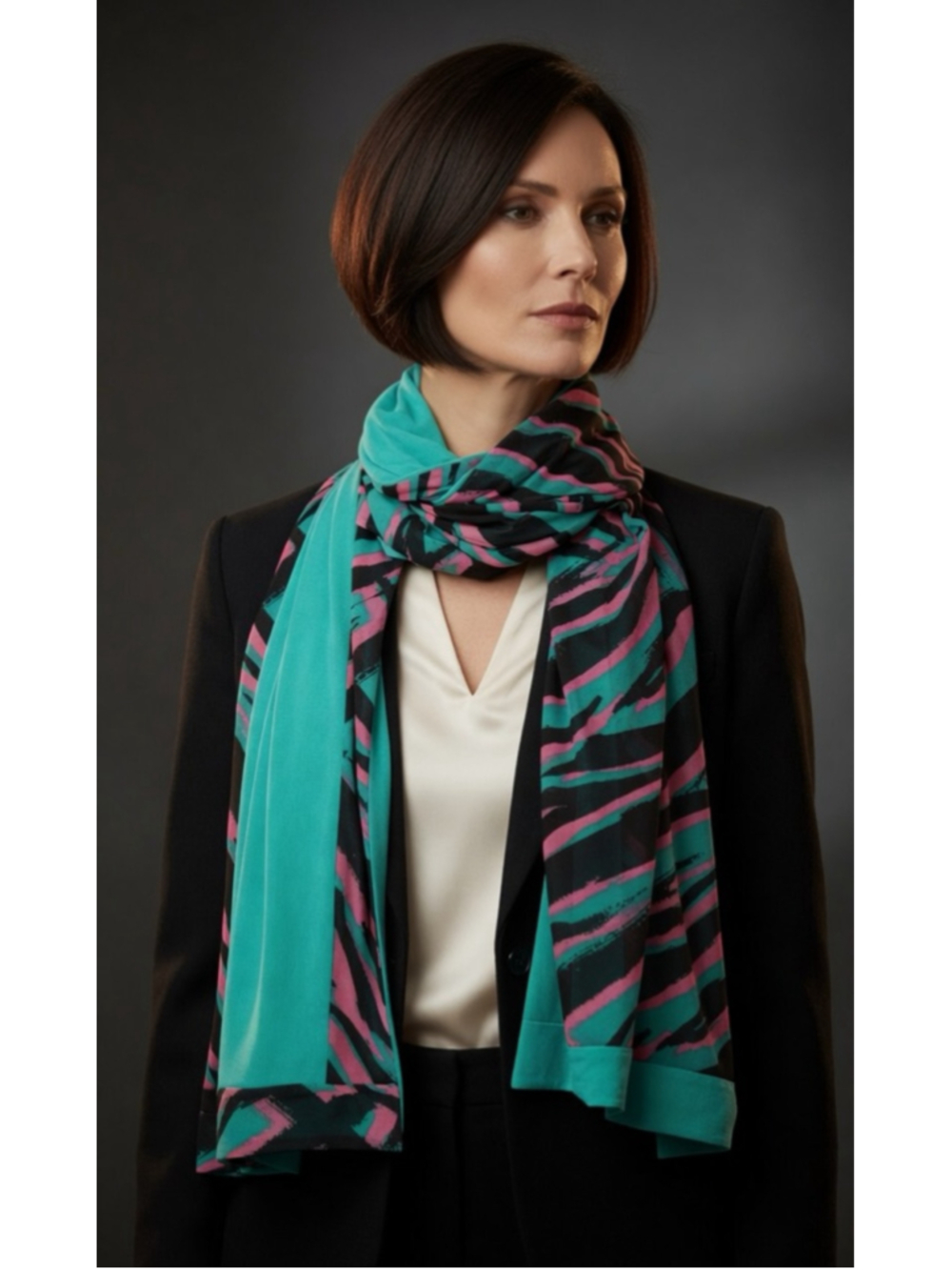 IMAN reversible stretchy scarf NEW